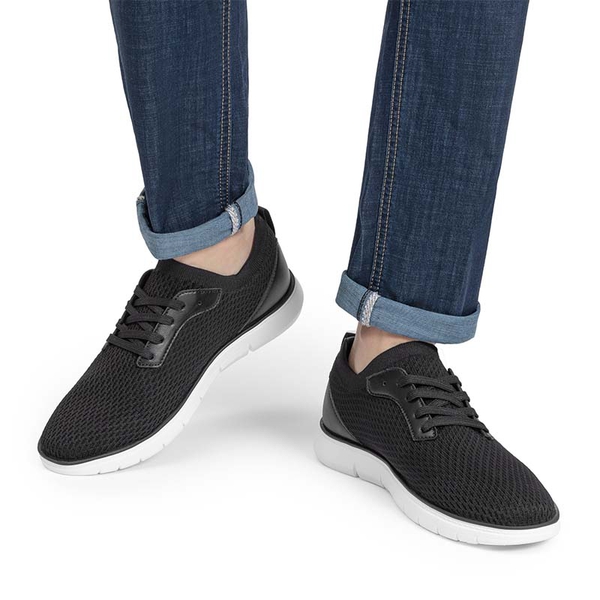 Men's Lightweight Non-Slip Mesh Sneakers - BLACK - 7